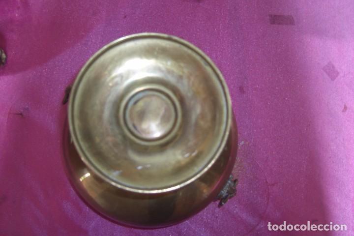 Antig&uuml;edades: OLLA Y CENTRO DE MESA  DE BRONCE ANTIGUA BUEN ESTADO - Foto 5