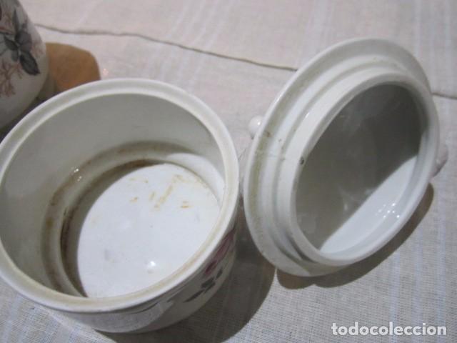 Antig&uuml;edades: 2 Botes de tocador en porcelana Limoges. - Foto 5