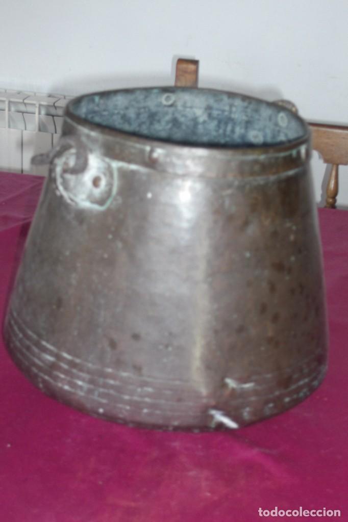 Antig&uuml;edades: OLLA O CALDERO ANTIGUO PARA COCINAR METAL HIERRO