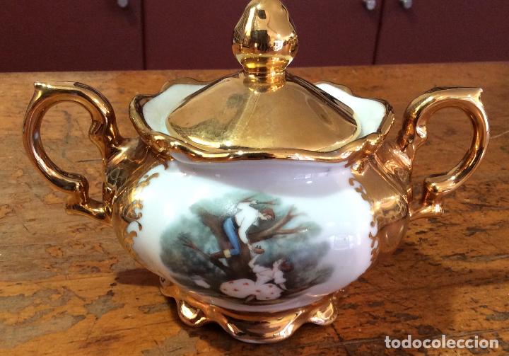 Antig&uuml;edades: JUEGO DE CAF&Eacute; DE LIMOGES ANTIGUO - Foto 5
