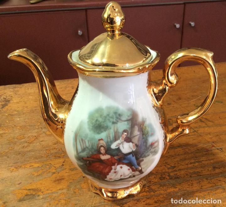 Antig&uuml;edades: JUEGO DE CAF&Eacute; DE LIMOGES ANTIGUO - Foto 7