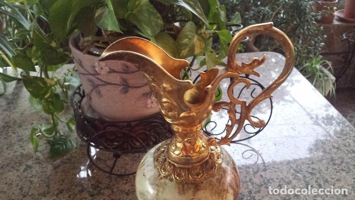 Antig&uuml;edades: antiguo jarron de porcelana y bronce. - Foto 2