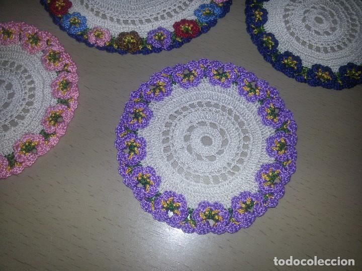 Antig&uuml;edades: ANTIGUO CONJUNTO POSAVASOS DE GANCHILLO - Foto 5