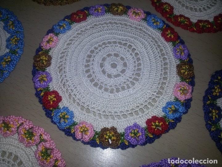 Antig&uuml;edades: ANTIGUO CONJUNTO POSAVASOS DE GANCHILLO - Foto 6