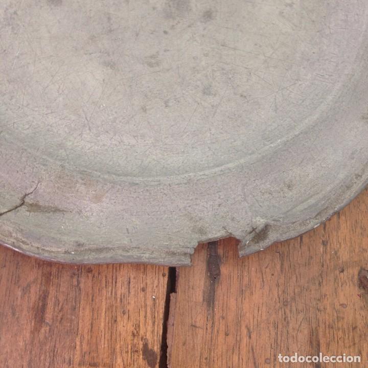 Antig&uuml;edades: Plato de esta&ntilde;o - Foto 3