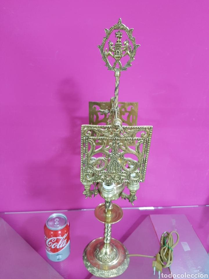 Antig&uuml;edades: L&aacute;mpara de bronce - Foto 1