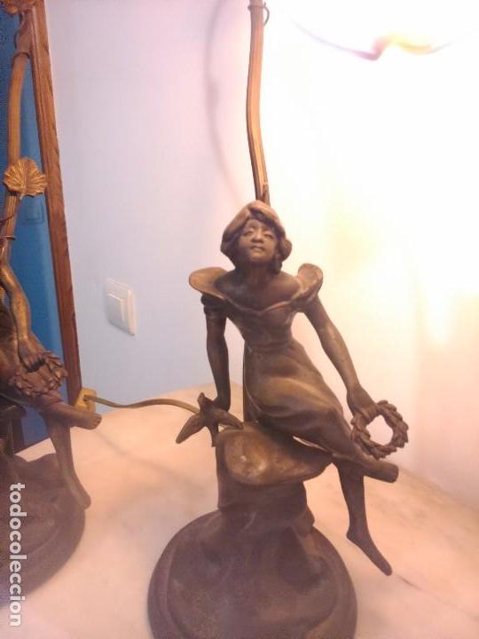Antig&uuml;edades: Pareja l&aacute;mparas sobremesa - Foto 5