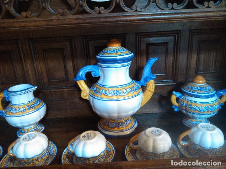 Antig&uuml;edades: Juego de cafe Talavera - Foto 9