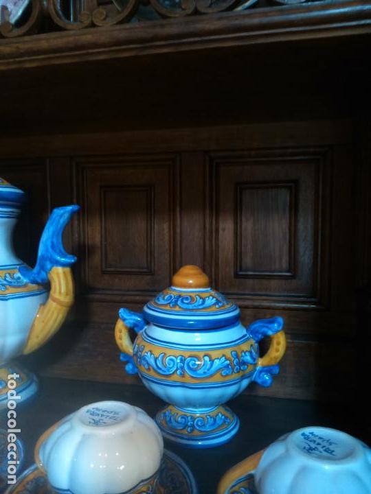 Antig&uuml;edades: Juego de cafe Talavera - Foto 11