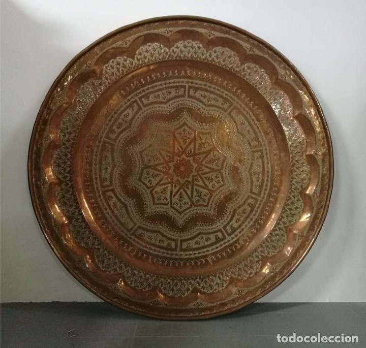 Antig&uuml;edades: GRAN PLATO DE COBRE ESTILO RIFE&Ntilde;O - Foto 1