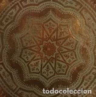 Antig&uuml;edades: GRAN PLATO DE COBRE ESTILO RIFE&Ntilde;O - Foto 2