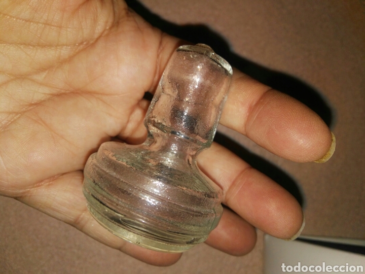 Oggetti Antichi: BONITO TAPON DE CRISTAL PRENSADO ANTIGUO.