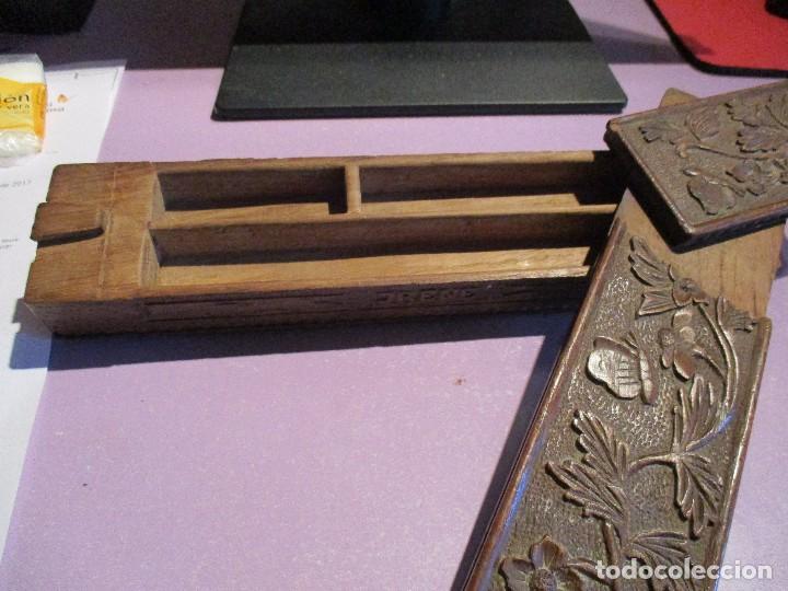 Antig&uuml;edades: Plumier madera antiguo - Foto 2