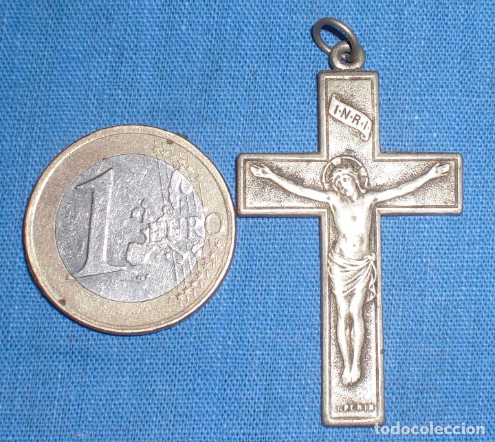 Antig&uuml;edades: Antiguo crucifijo plata - Foto 1