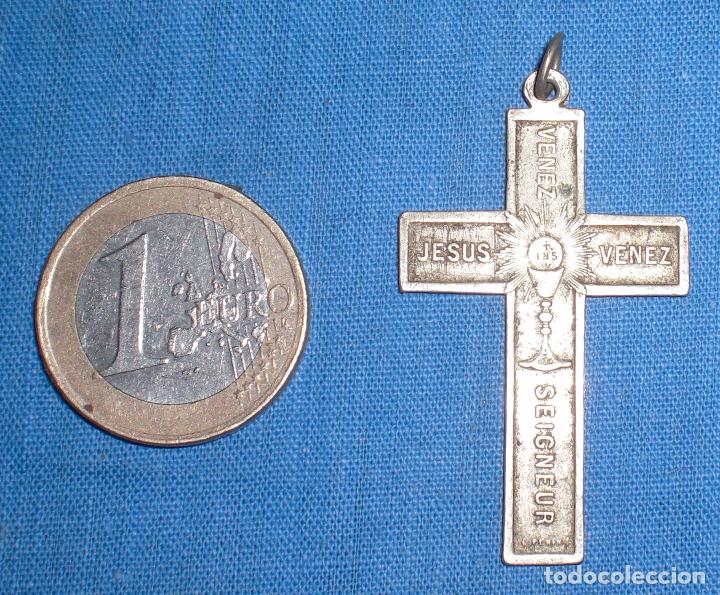 Antig&uuml;edades: Antiguo crucifijo plata - Foto 2