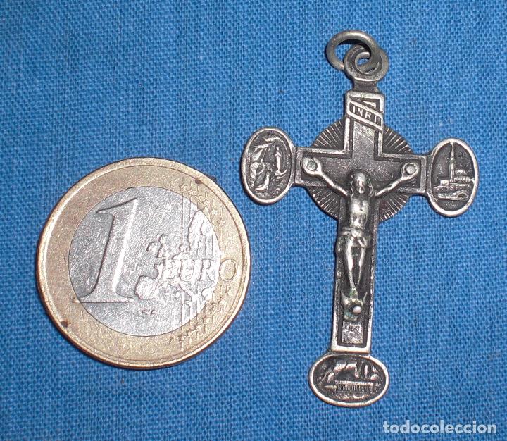Antig&uuml;edades: Antiguo crucifijo plata - Foto 1