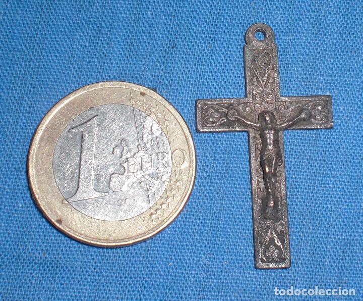 Antig&uuml;edades: Antiguo crucifijo plata - Foto 1