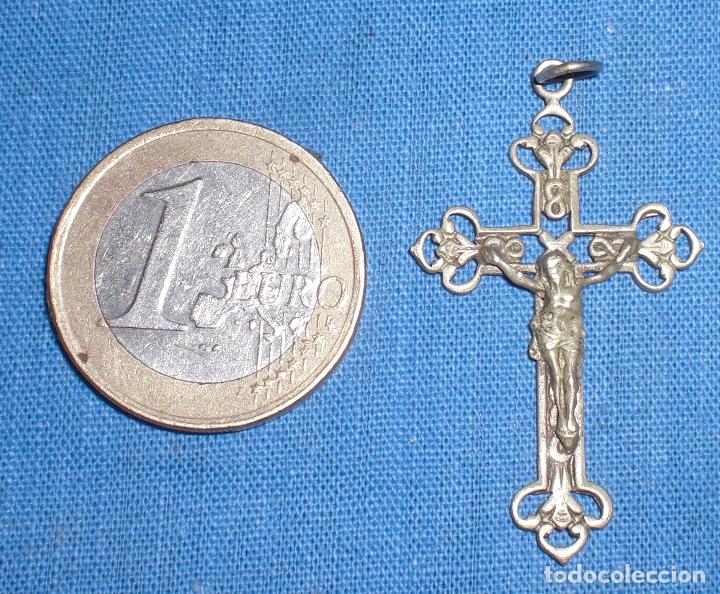 Antig&uuml;edades: Antiguo crucifijo plata - Foto 1