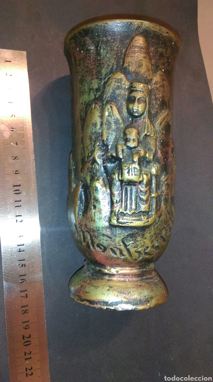 Antig&uuml;edades: Antiguo Jarr&oacute;n Virgen Montserrat - Foto 1