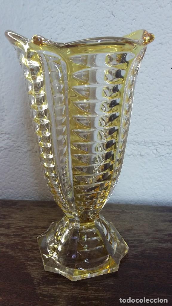 Antig&uuml;edades: FLORERO CRISTAL - Foto 1