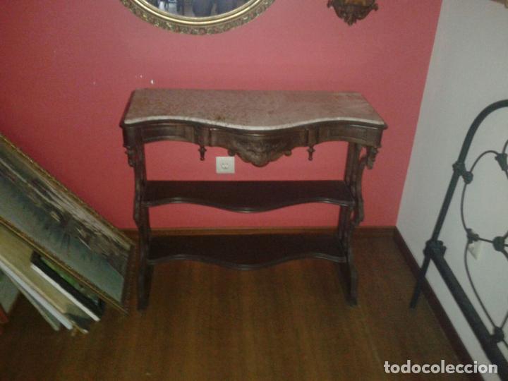 Antig&uuml;edades: consola con m&aacute;rmol - Foto 3