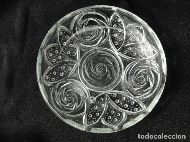 Antig&uuml;edades: 3 PEQUE&Ntilde;OS PLATOS BANDEJAS DE CRISTAL. - Foto 2