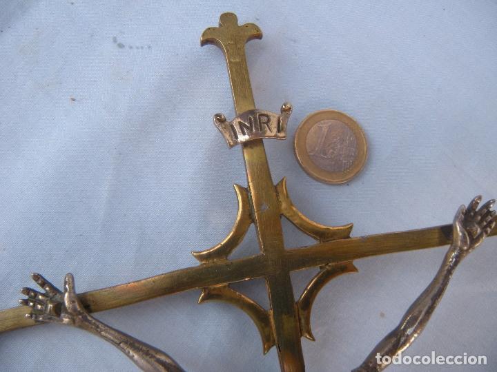 Antig&uuml;edades: CRUCIFIJO DE BRONCE - Foto 5