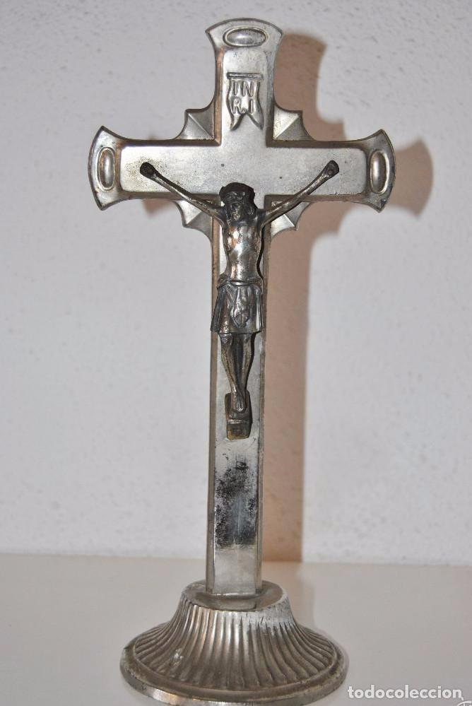 Antig&uuml;edades: CRUZ DE ALTAR ANTIGUA - Foto 1