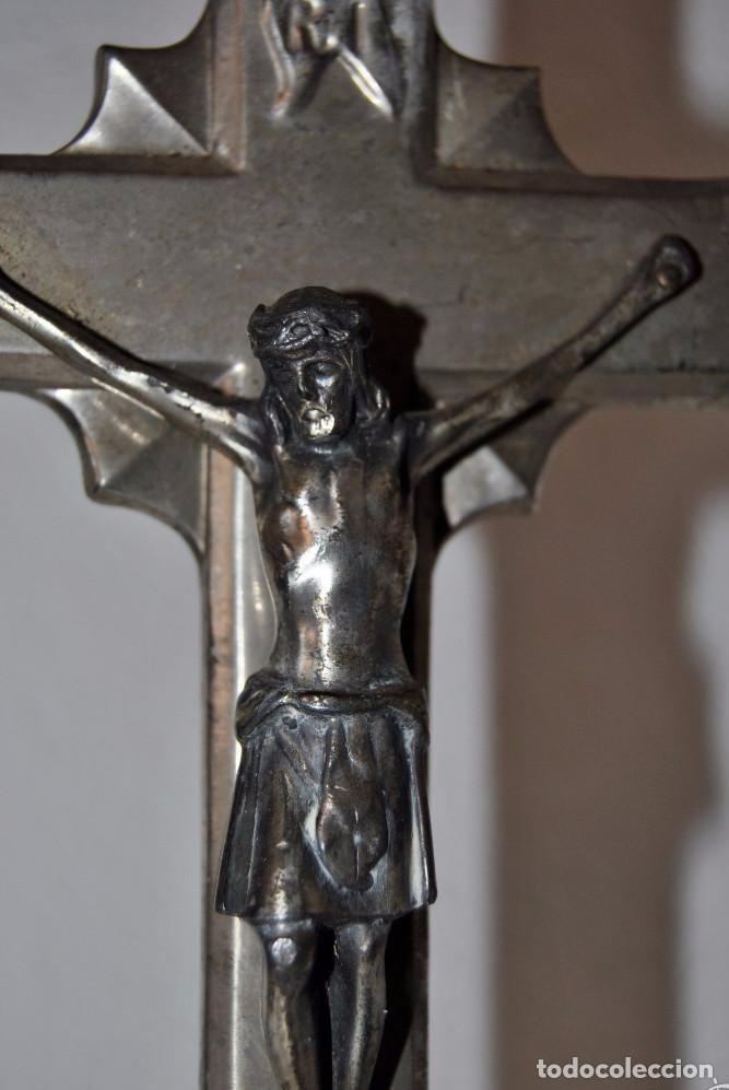 Antig&uuml;edades: CRUZ DE ALTAR ANTIGUA - Foto 2