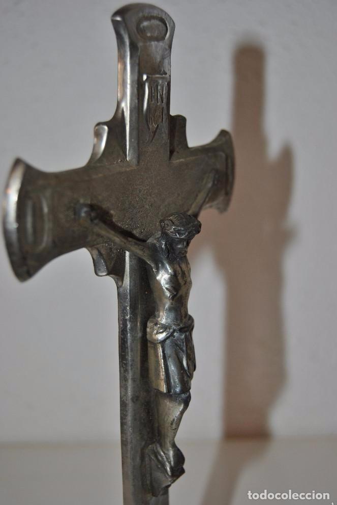Antig&uuml;edades: CRUZ DE ALTAR ANTIGUA - Foto 3