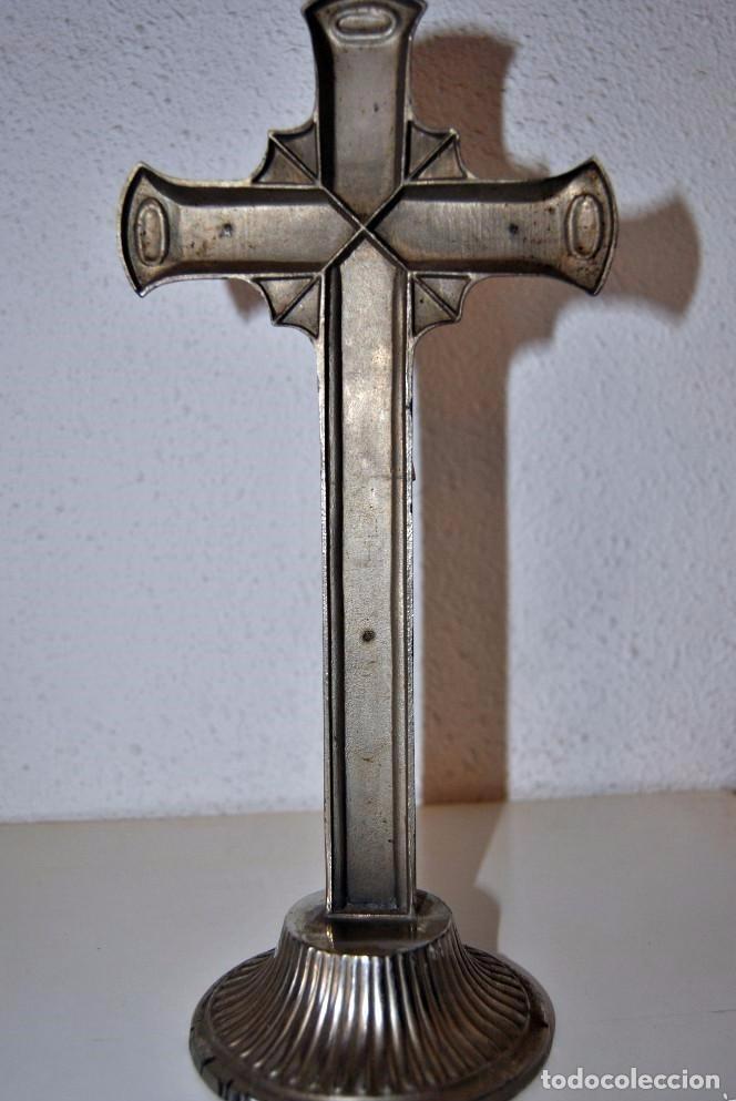 Antig&uuml;edades: CRUZ DE ALTAR ANTIGUA - Foto 4