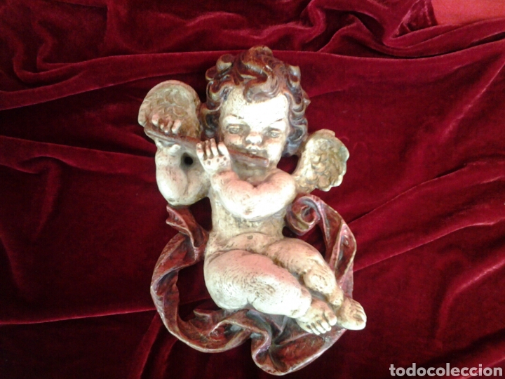 Antig&uuml;edades: Antiguo Angel policromado - Foto 1