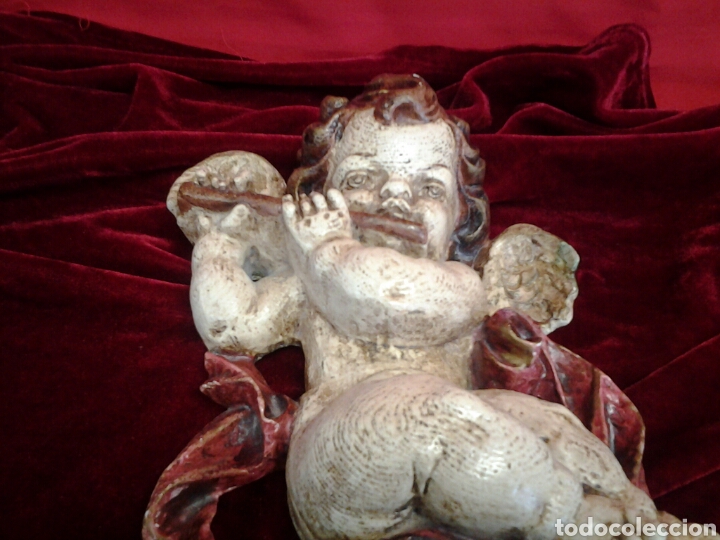 Antig&uuml;edades: Antiguo Angel policromado - Foto 2