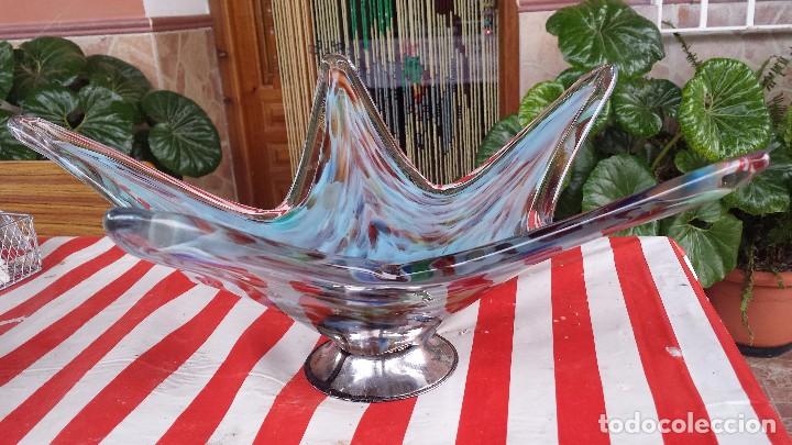 Antig&uuml;edades: antiguo centro de mesa de cristal murano - Foto 1