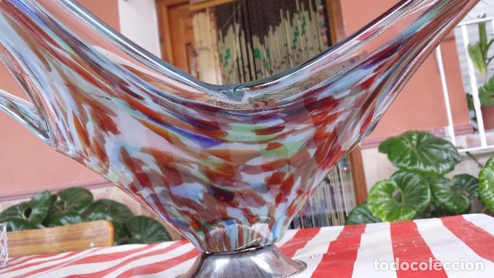 Antig&uuml;edades: antiguo centro de mesa de cristal murano - Foto 3