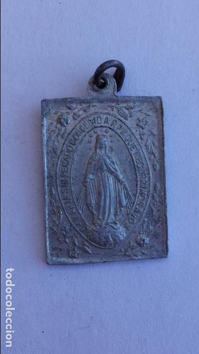 Antig&uuml;edades: medalla de virgen inmaculada de 2,8 x 1,8 cms - Foto 1
