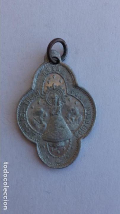 Antig&uuml;edades: Medalla de virgen del pilar de 2,8 x 1,9 cms - Foto 1