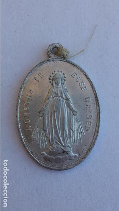 Antig&uuml;edades: Medalla de virgen inmaculada de 3,6 x 2,4 cms - Foto 1