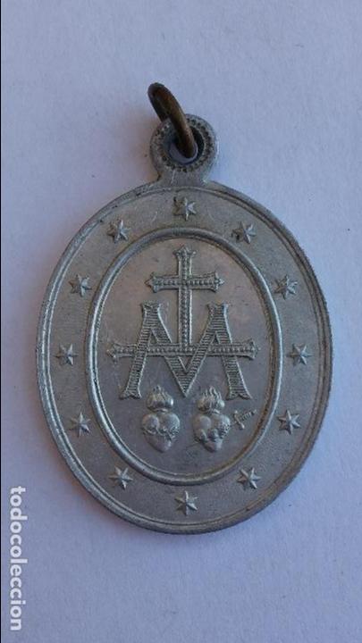 Antig&uuml;edades: medalla de virgen inmaculada de 4,2 x 2,9 cms - Foto 2