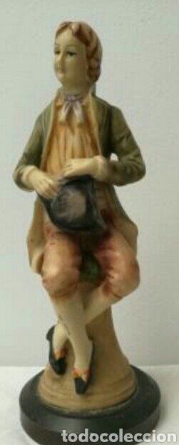 Antig&uuml;edades: Figura porcelana tipo napolitana