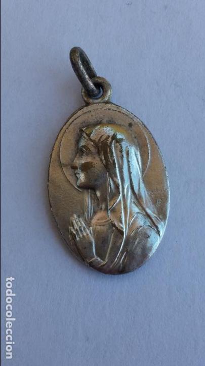 Antig&uuml;edades: Medalla de virgen de fatima de 2,7 x 1,7 cms - Foto 1
