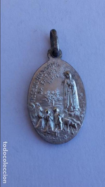 Antig&uuml;edades: Medalla de virgen de fatima de 2,7 x 1,7 cms - Foto 2