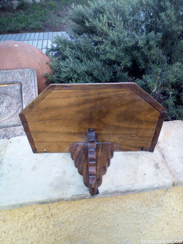 Antig&uuml;edades: Peana de iglesia de nogal - Foto 5