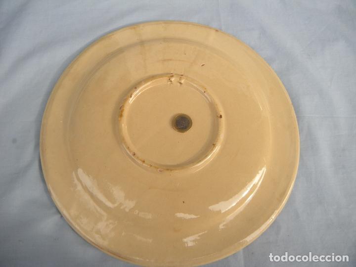 Antig&uuml;edades: PLATO CON FLOR 32,5 CM. - Foto 3