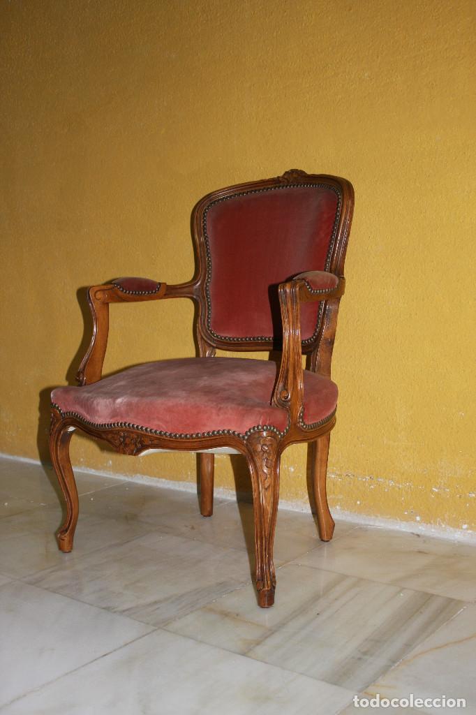 Antig&uuml;edades: Sill&oacute;n Louis XV de 1900 Ref.6009 - Foto 4
