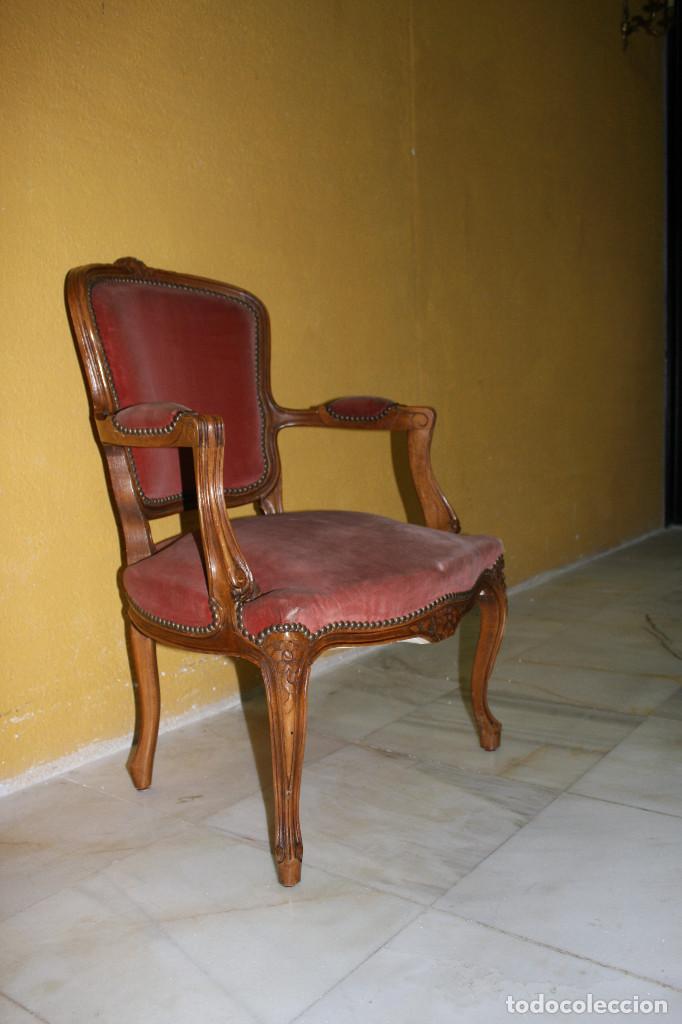 Antig&uuml;edades: Sill&oacute;n Louis XV de 1900 Ref.6009 - Foto 5