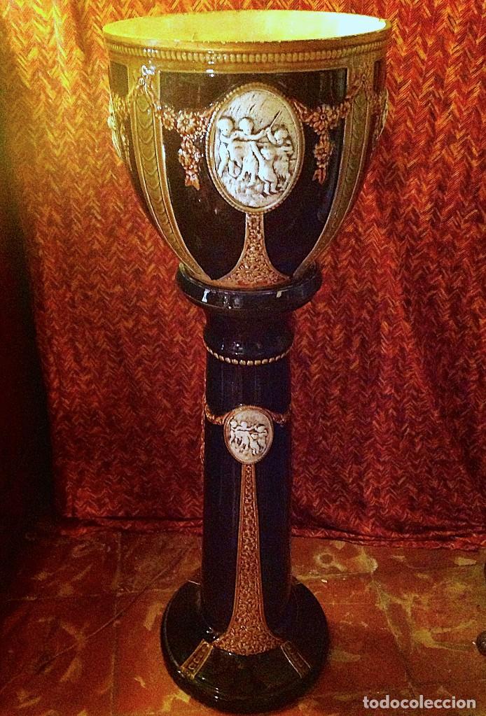 Antig&uuml;edades: Antiguo Macetero Y Columna Modernista - Foto 4