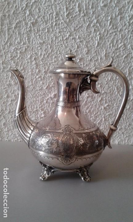 Antig&uuml;edades: Servicio de caf&eacute; franc&eacute;s. S.XIX - Foto 2
