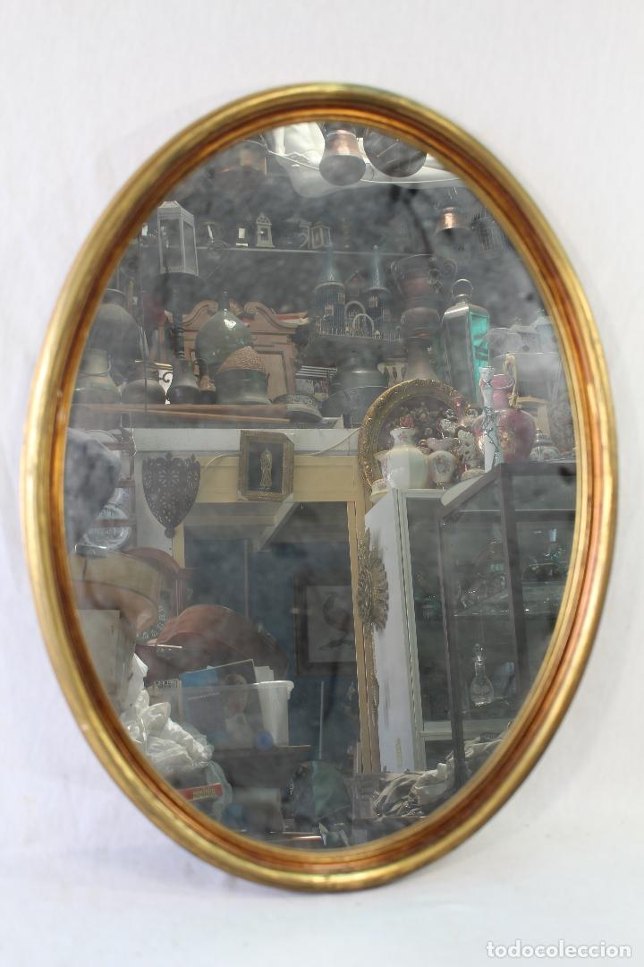 Antig&uuml;edades: espejo en madera con pan de oro - Foto 1