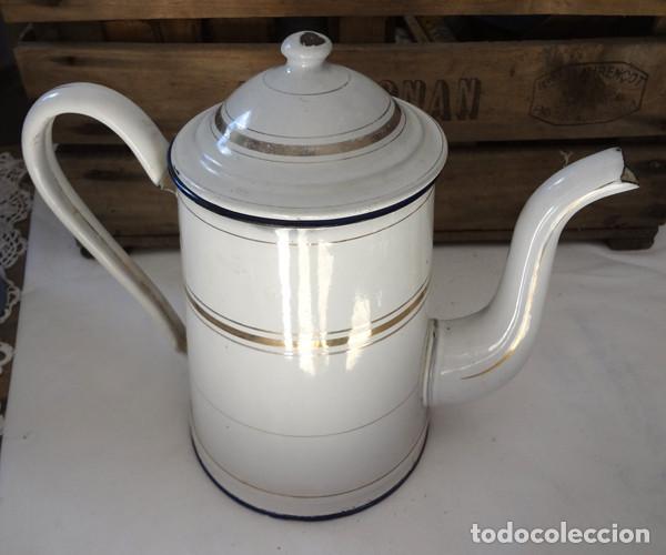 Antig&uuml;edades: Tetera esmaltada - Foto 2